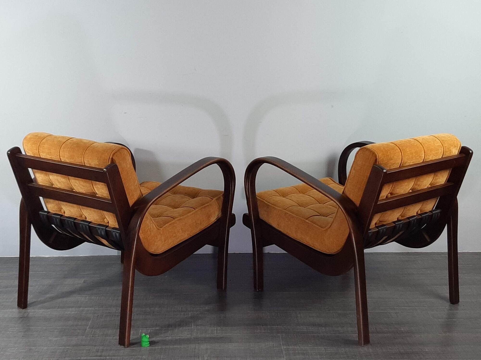 Pair of Armchairs INKA design Kropaček & Kozelka, Czech Mid-Century 1944