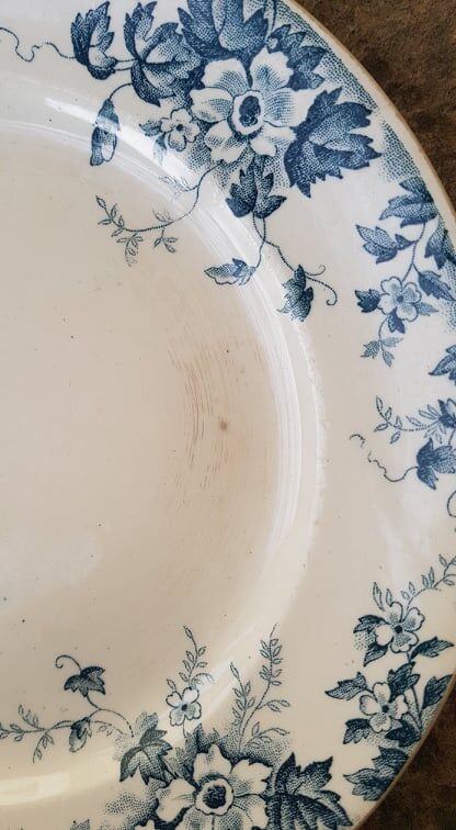 Plate in Iron Earth Saint Amand & Hamage model Marie Louise