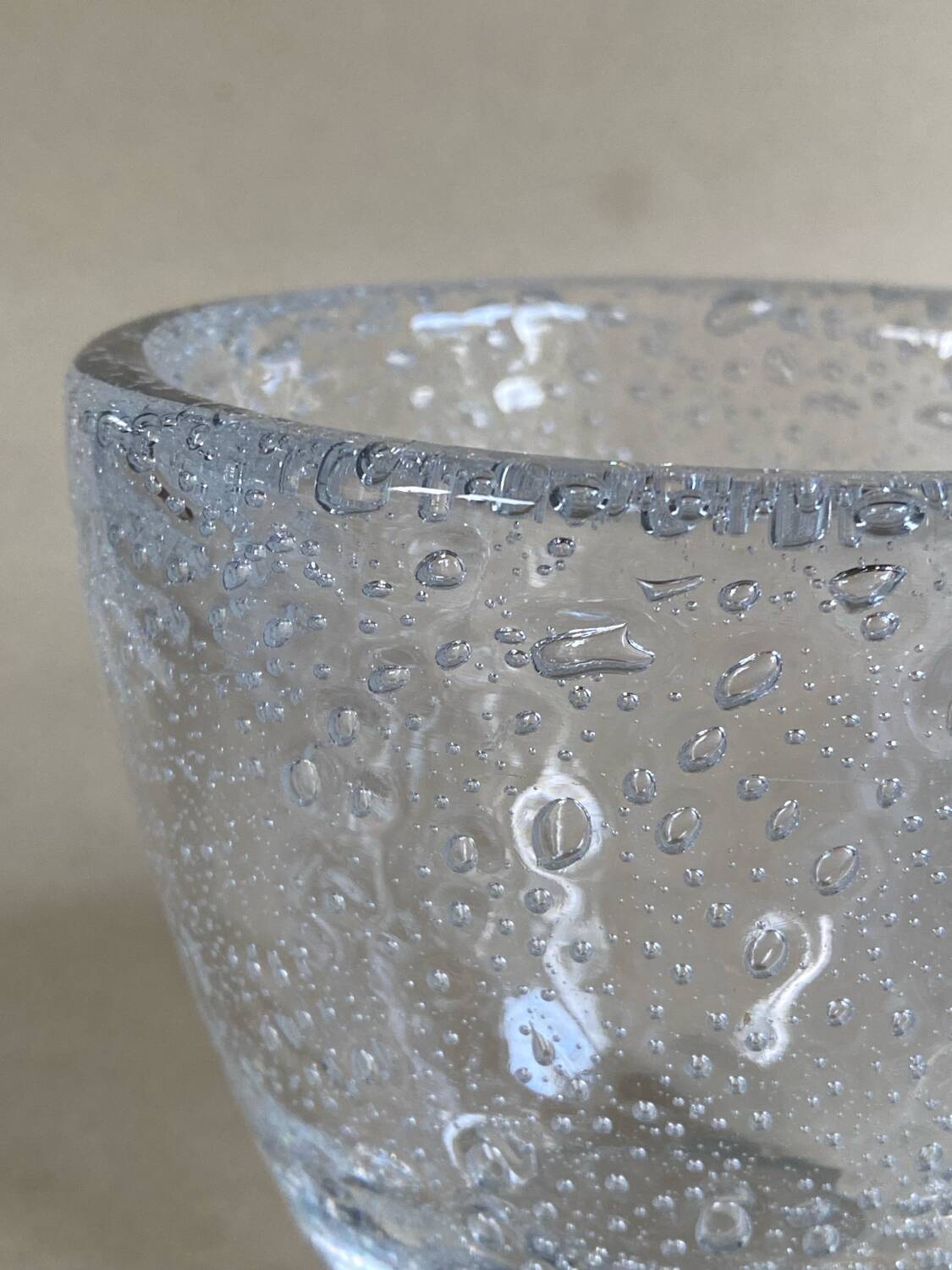 Daum Nancy France, bubble vase, circa 1930