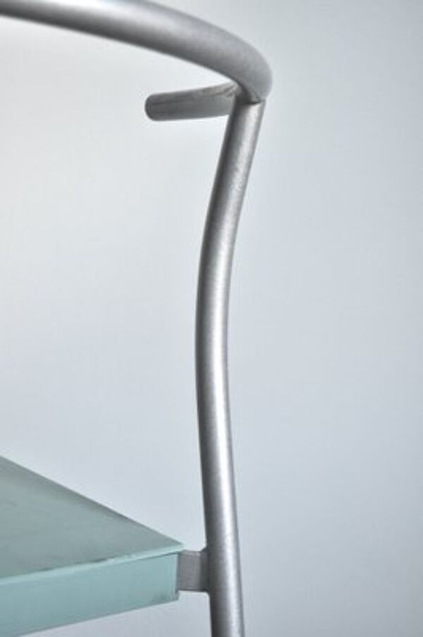 Lot de 5 chaises plastique par philippe starck pour kartell, Italie