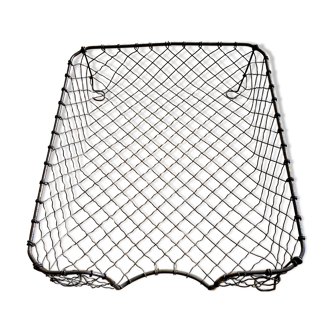 Vintage wire storage bin