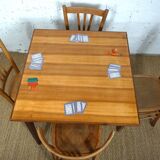 rare three-legged folding game table from the 60s