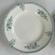 Lot of 6 blue-green ironstone plates, antique French earthenware.