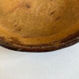 Country dish in glazed terracotta folk art early 20th