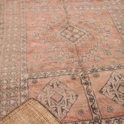 Peach Vintage Moroccan Rug 164 x 266 cm, Berber Wool Rug, Handmade Boho Rug