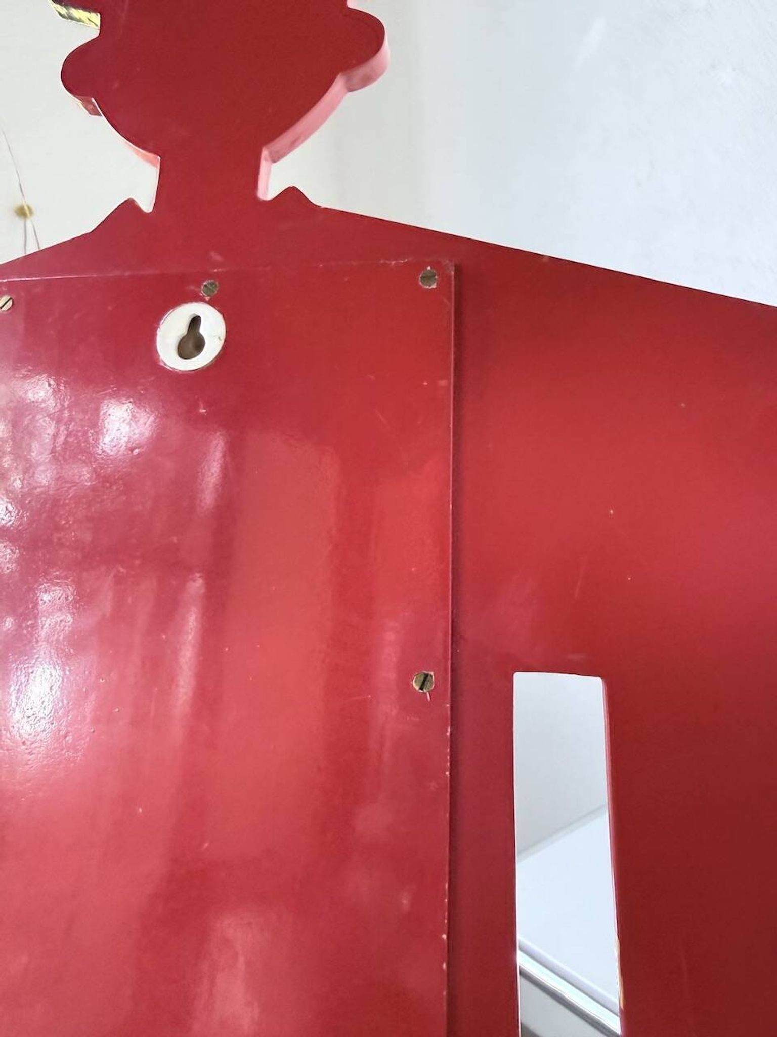 Child's character painted wooden mirror