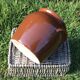 Old large confit pot, glazed sandstone grease
