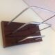 Letter holder in bakelite and chromed metal art deco style / 30s-40s