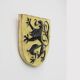 Wall Plaque with Flemish Lion by Vandeweghe for Amphora, Belgium, ca. 1950