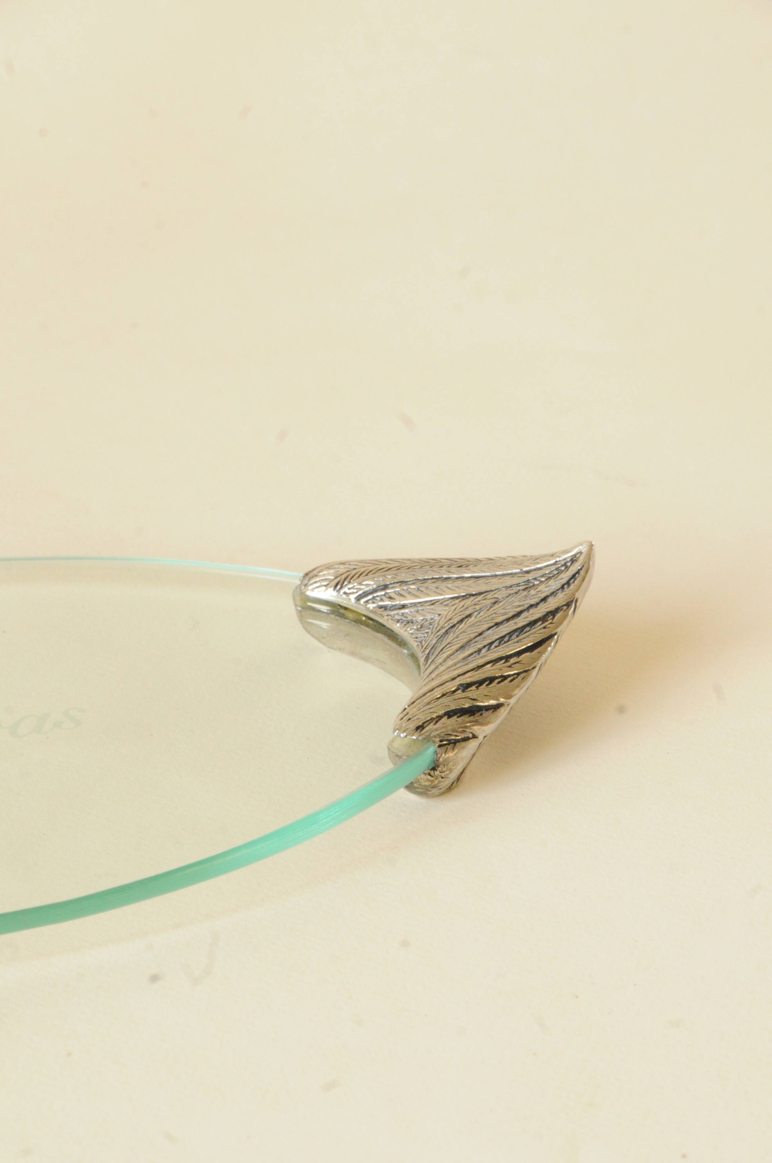 Vintage Foie Gras Dish - Duck Design – Glass Presentation Platter
