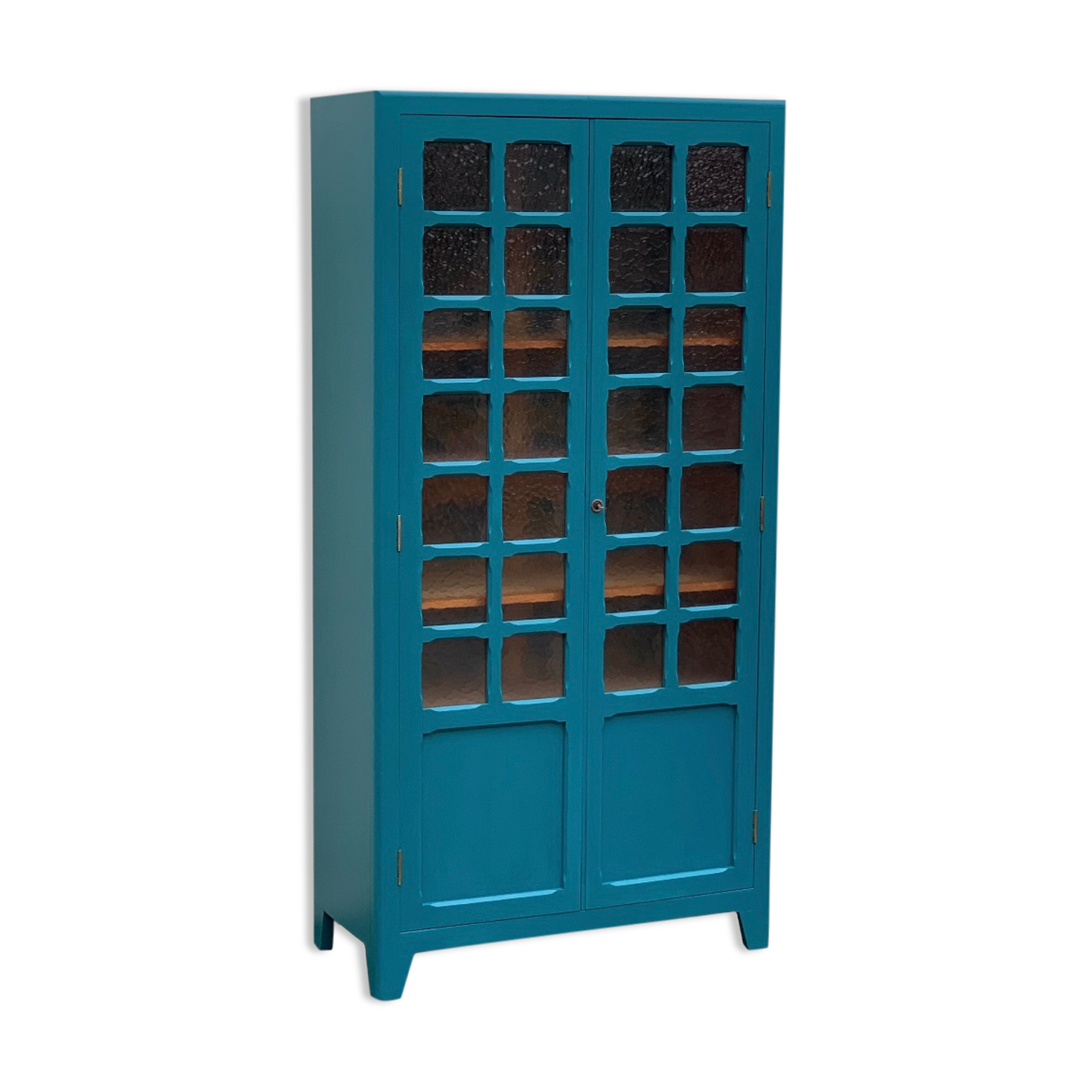 Parisian wardrobe glazed blue Peacock 1940