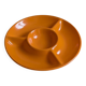 Orange compartmentalized cup