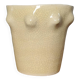Cracked ceramic vase organic shape 1970