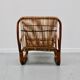 Rattan armchair, Italy, 1950s