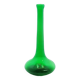 Tall green glass bud vase