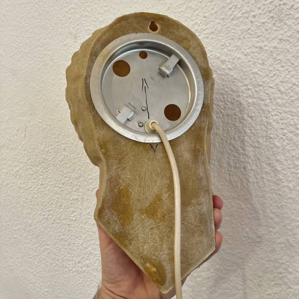 Adonis Wall Lamp in Fibreglass by André Cazenave, France circa 1970