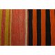 1970s vintage Turkish Oushak handmade wool cotton orange area rug 188x326