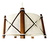 Suspension vintage en bois scandinave de style nautique