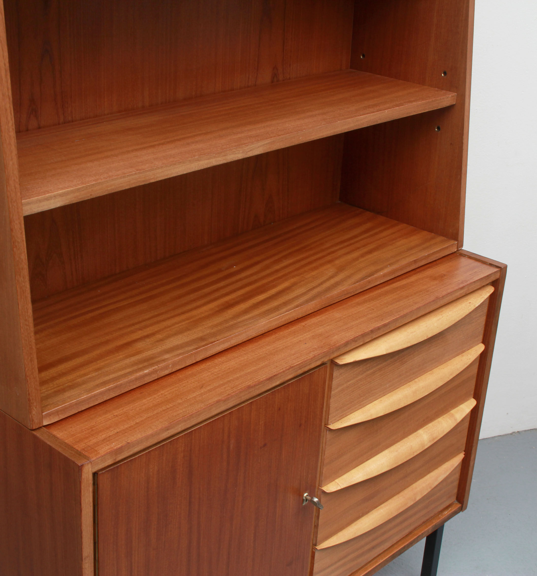 1950s sideboard shelf combination