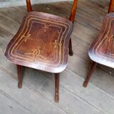 Pair of art nouveau chairs j&j kohn
