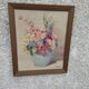 Tableau ancien bouquet de fleurs