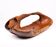 Large Carved Olive Wood Fruit basket 1970s