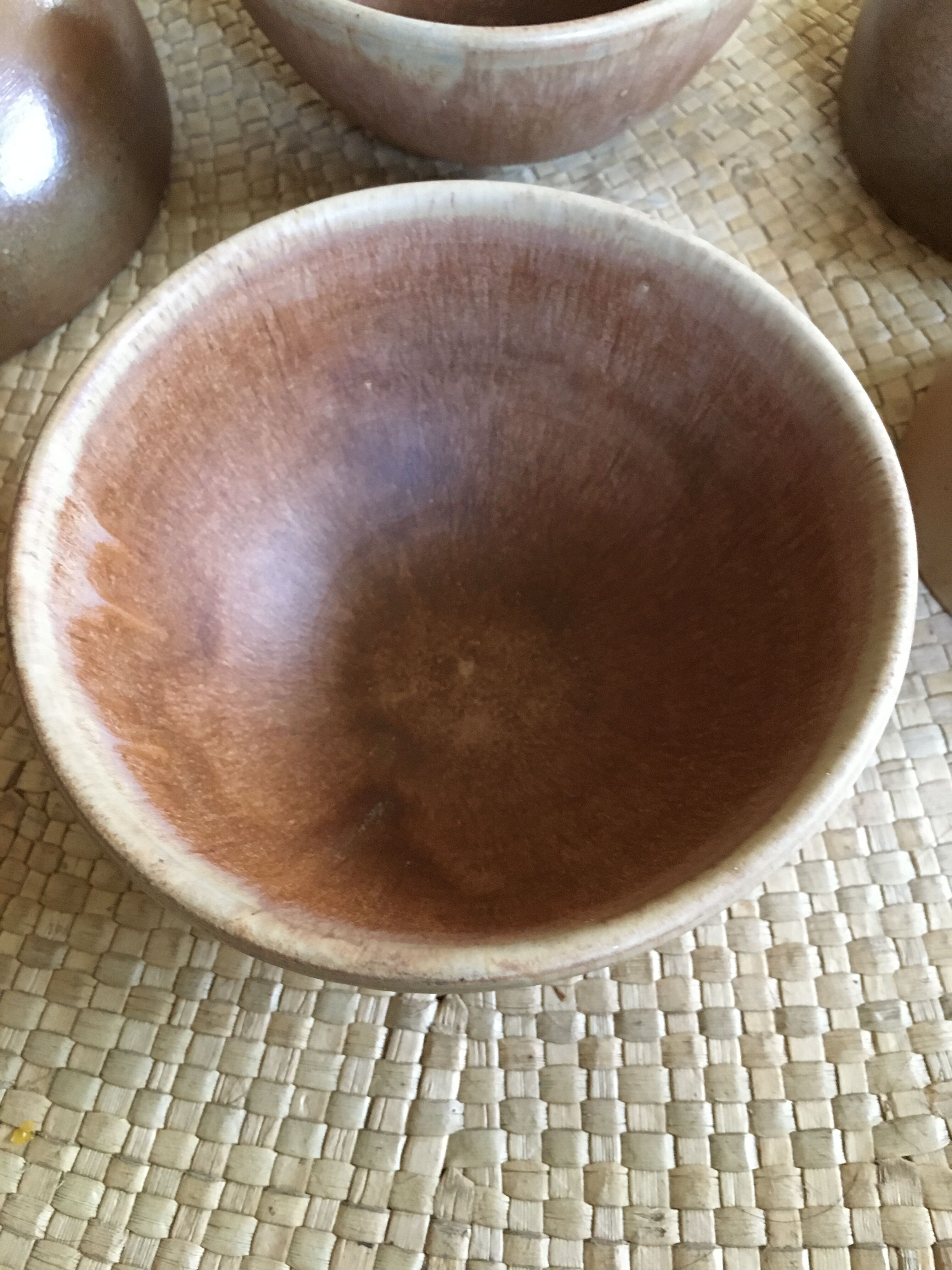 Lot of 5 sandstone bowls