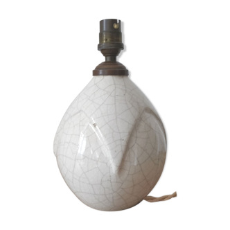 Lampe céramique craquelée Art Déco