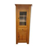 Glass library in solid oak