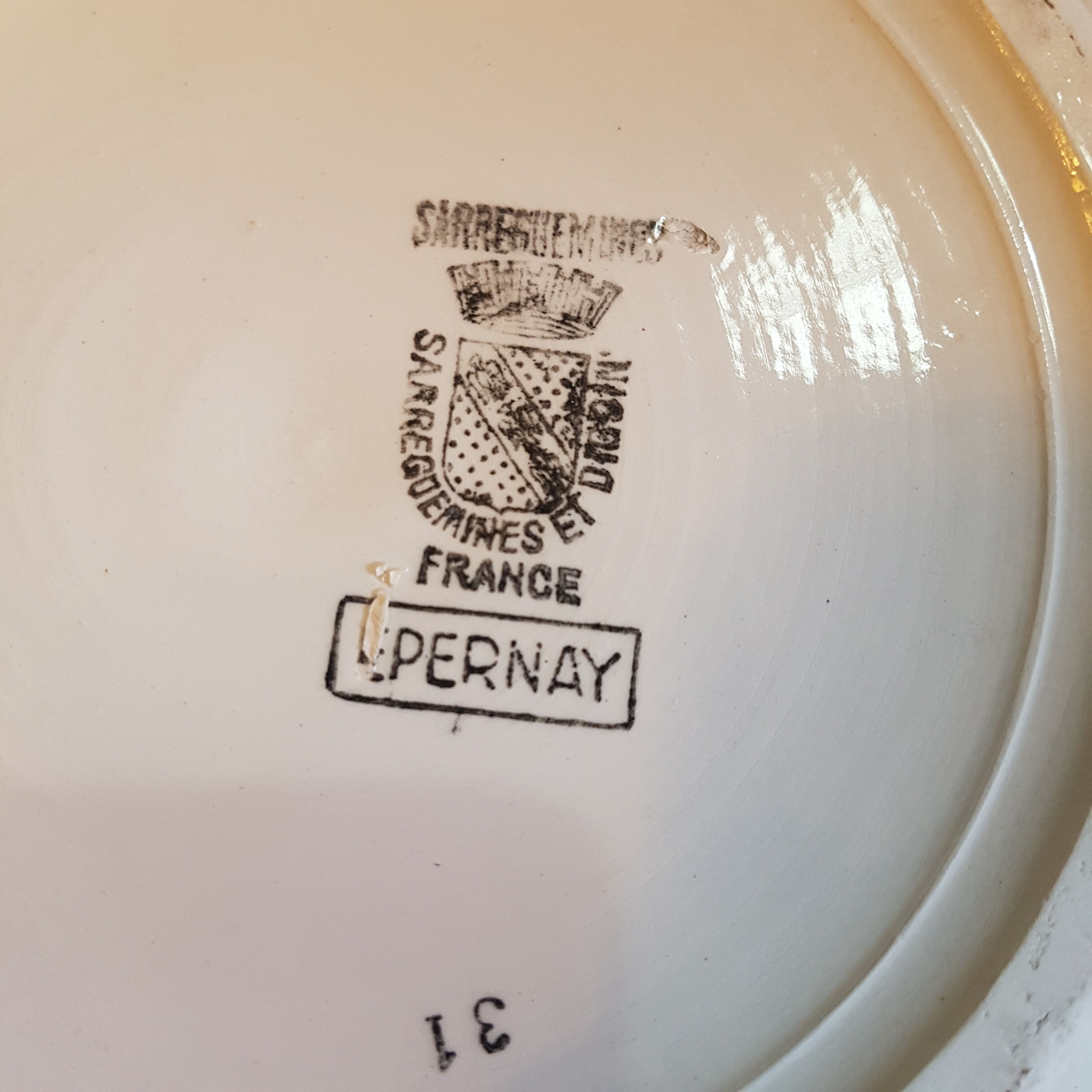 Soup dish Sarreguemines Epernay