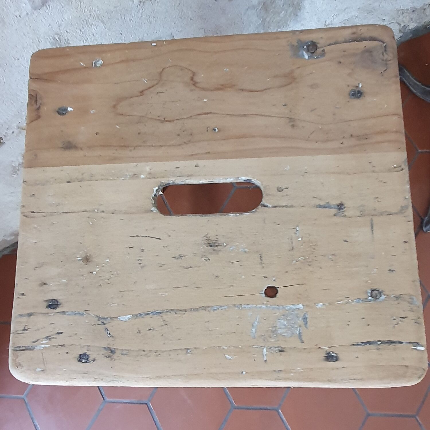 Vintage workshop stool