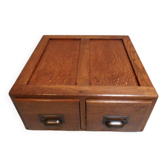 Vintage oak filing cabinet