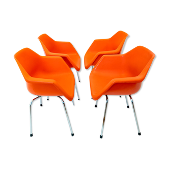 Set of 4 armchairs by Robin Day, for Hille, England, 1967