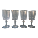 Lot de 4 verres à pieds anciens
