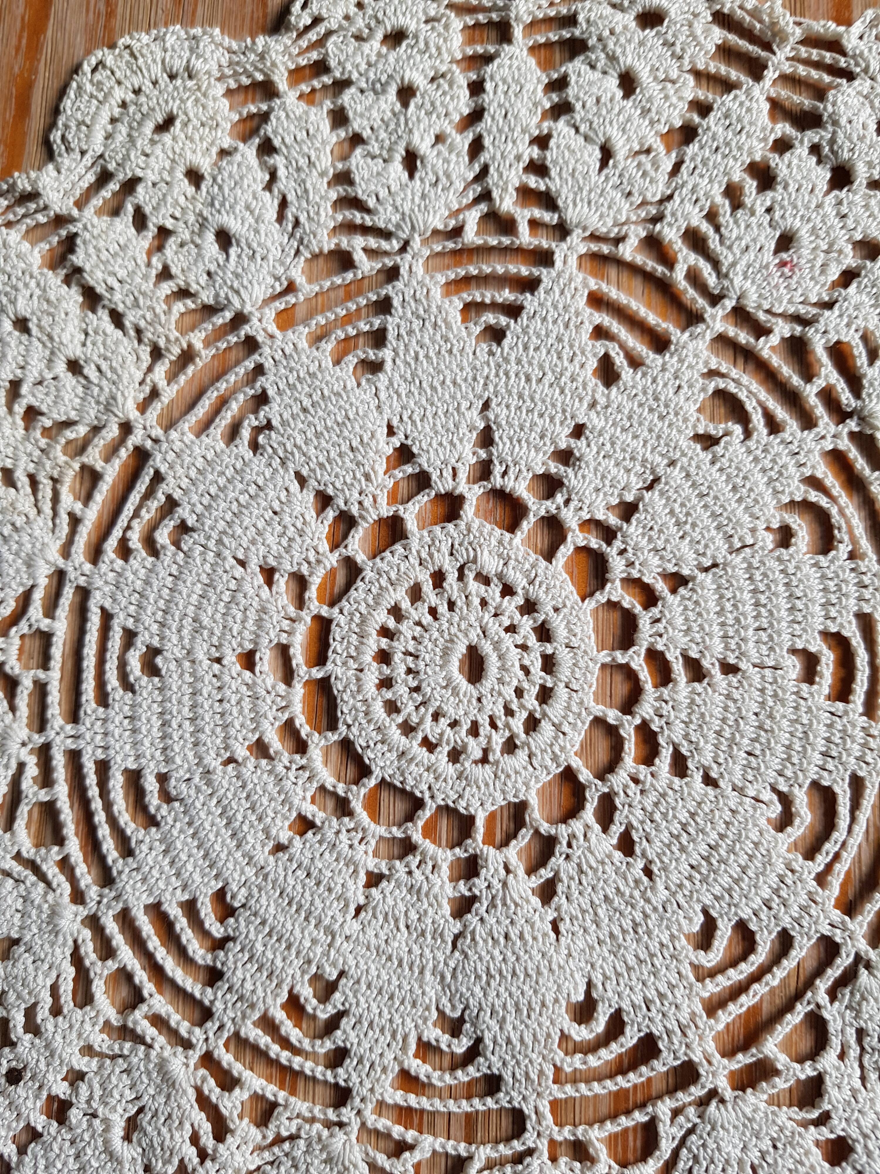 Handmade crochet placemat