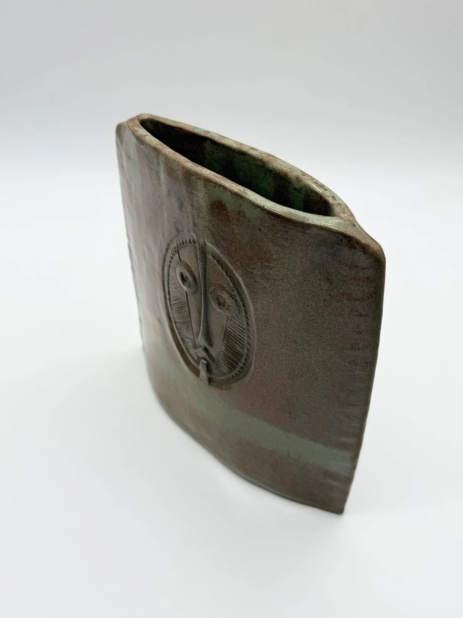 "Totem" vase signed by Anthony Pitot – unique piece, 1980s