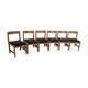 Lot de six chaises en bois