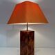 Pair of Plexiglass Lamps Imitating Tortoiseshell, French Work,