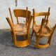 2 duos de chaises bistrot vintage