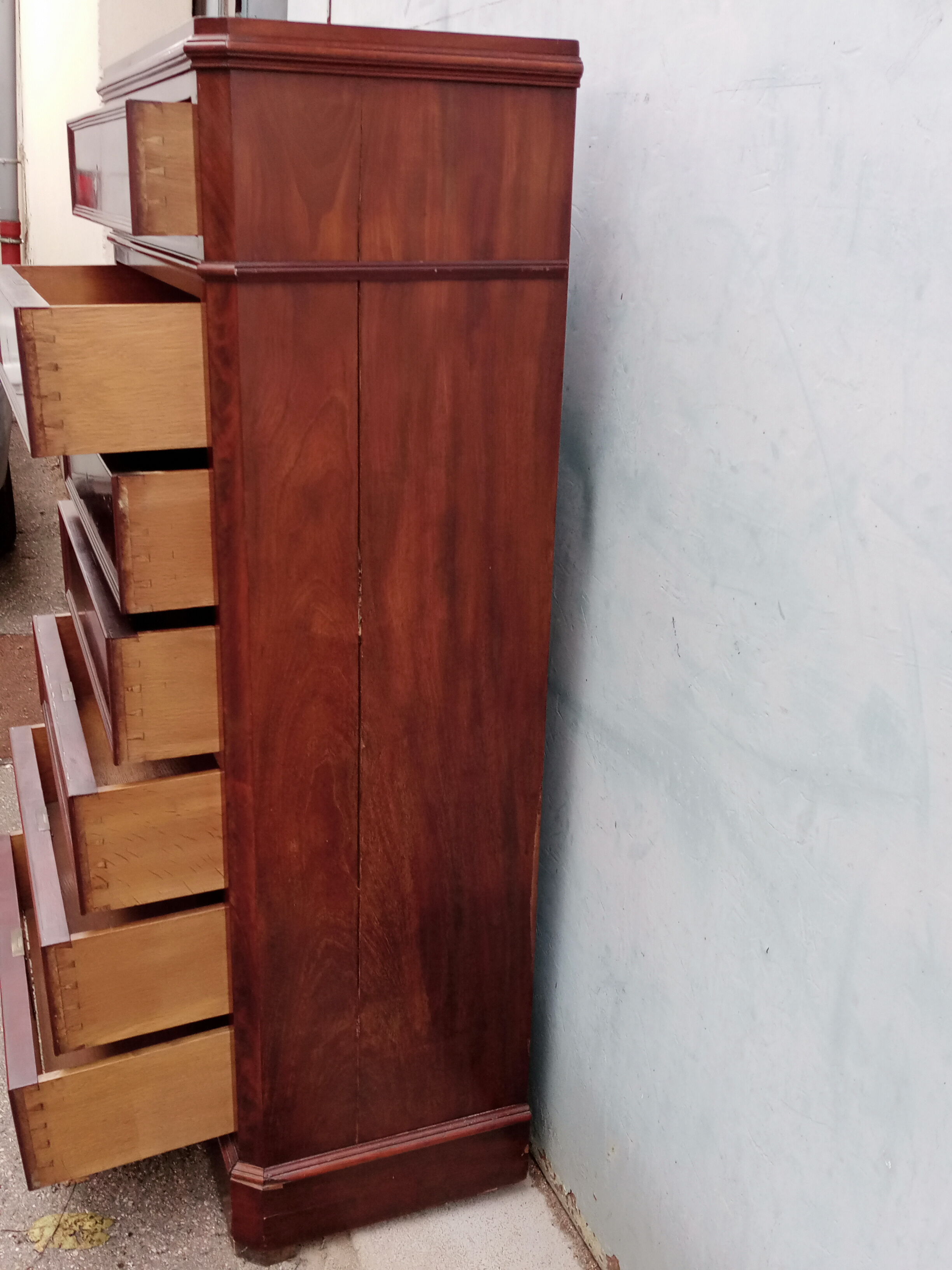 Semainier Louis Philippe mahogany