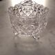 Glass bonbonnière cut with a butterfly pattern