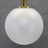 1970s Pendant Glass Light by Targetti , Italy