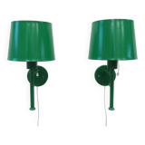 Pair of Scandinavian Luxus wall lamps by Uno and Östen Kristiansson