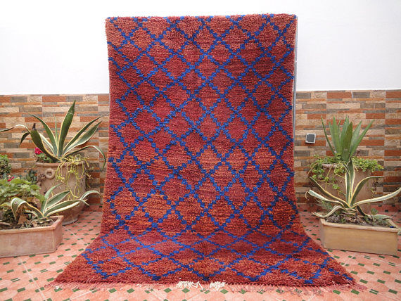 Carpet beni ouarain 231 x 144 cm,