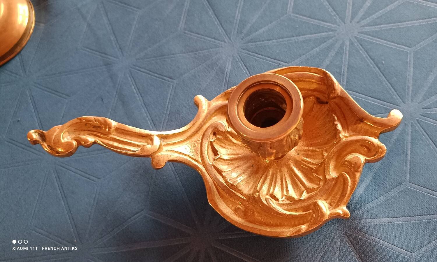 Bronze rat cave candlestick, French craftsmanship, 1950.