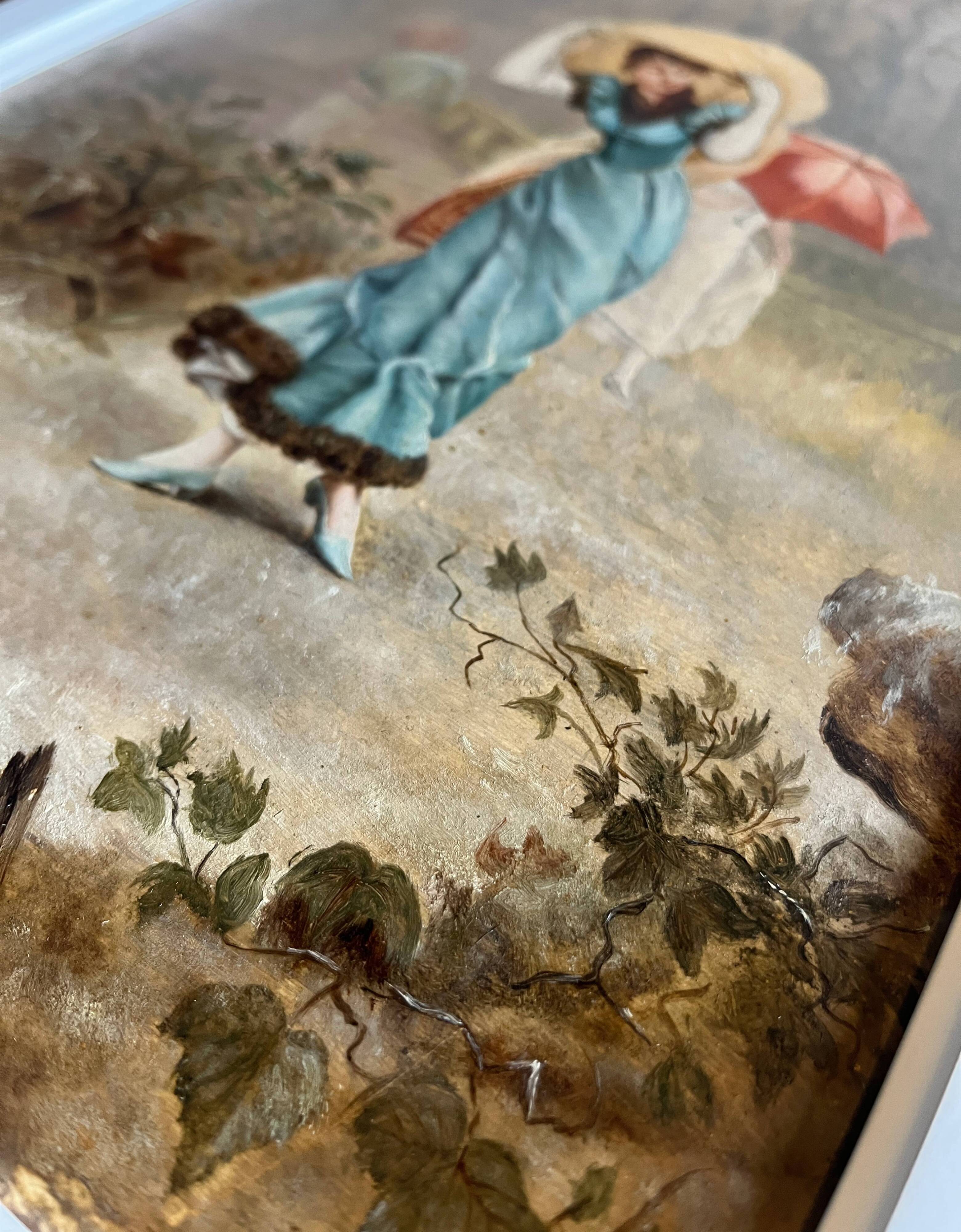 HSP painting "Elegant in the Park" by Alexandre Perrin Academy of Painting