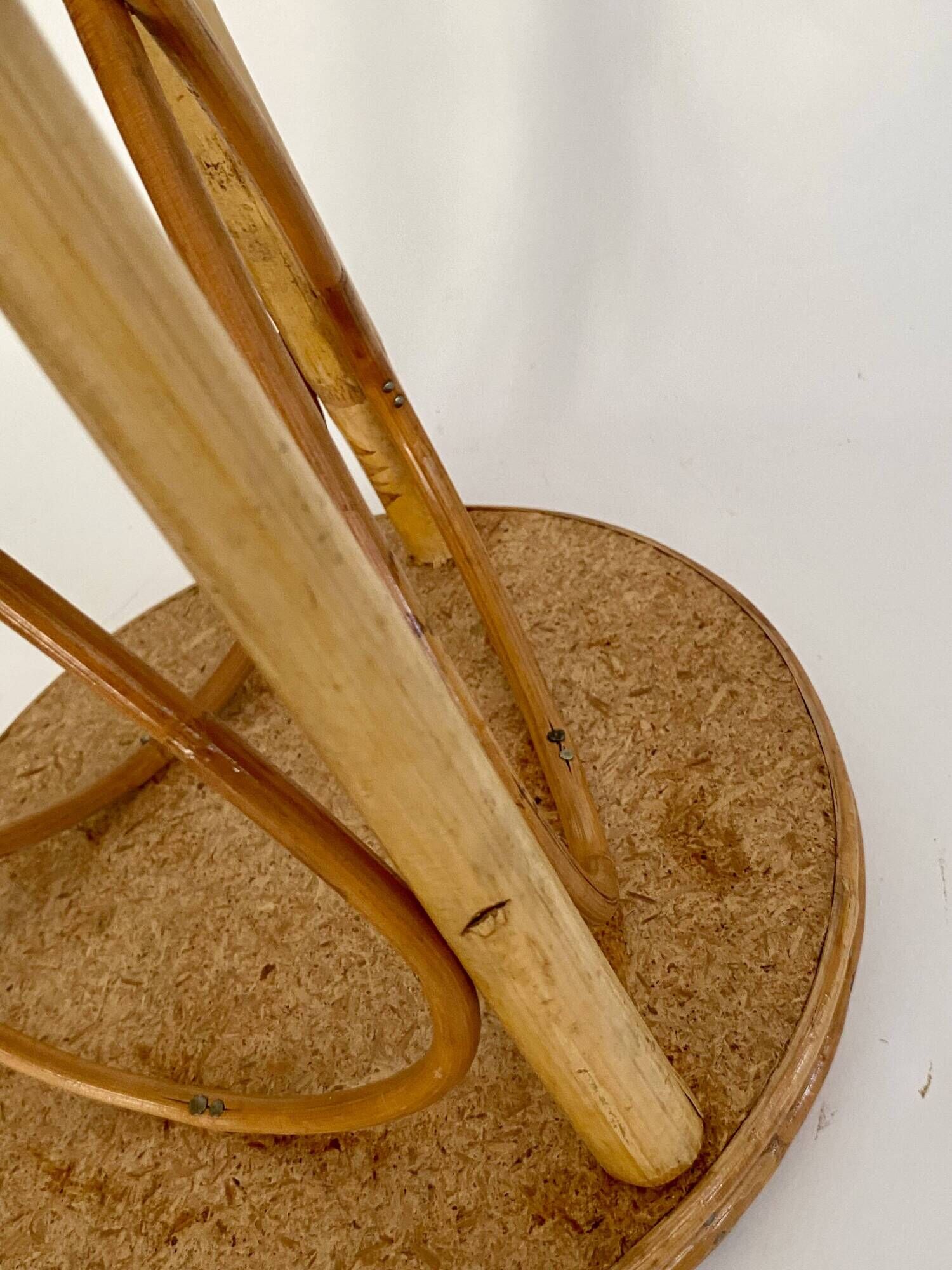 Rattan side table, 1960s