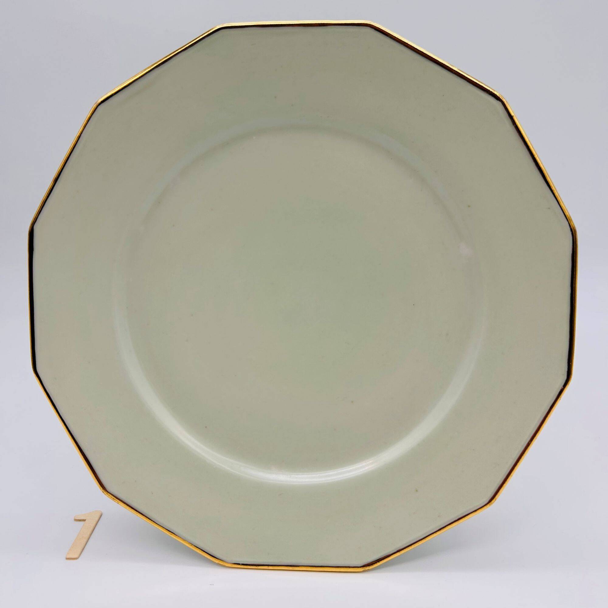 Limoges - M. Mandavy. 6 octagonal flat plates.