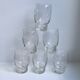 Lot de 6 verres à eau en cristal gravé années 50