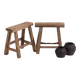 Pair of antique stools (circa 1900). Set of 2 pieces